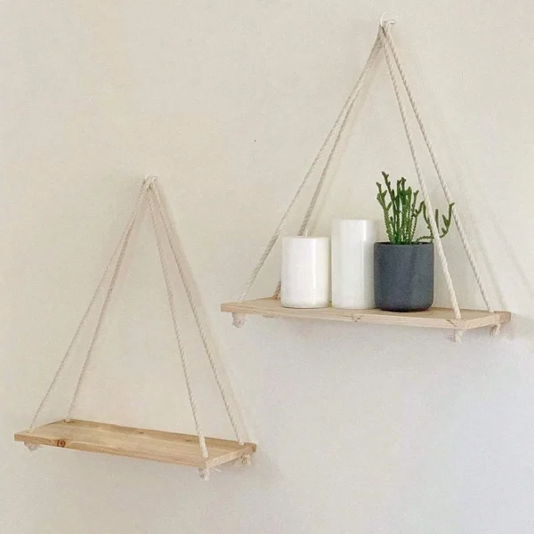 Hemp Rope Wall Shelf - Image 3