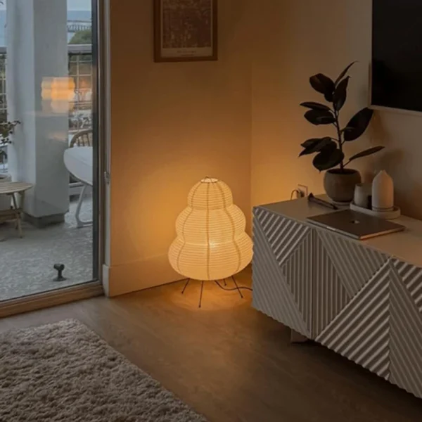 Japanese Rice Paper Lamp - Image 2