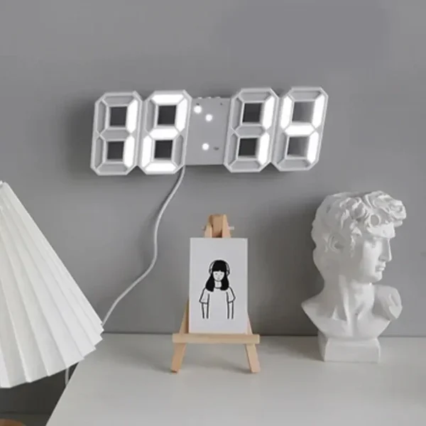3D LED Alarm Clock - Image 5