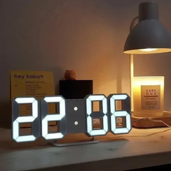 3D LED Alarm Clock - Image 4