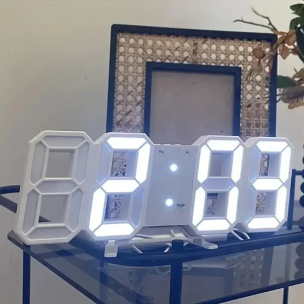 3D LED Alarm Clock - Image 2