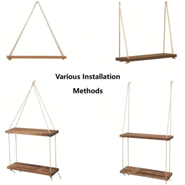 Hemp Rope Wall Shelf - Image 6