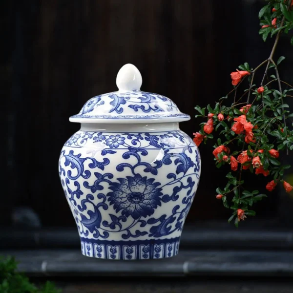Porcelain Temple Jar