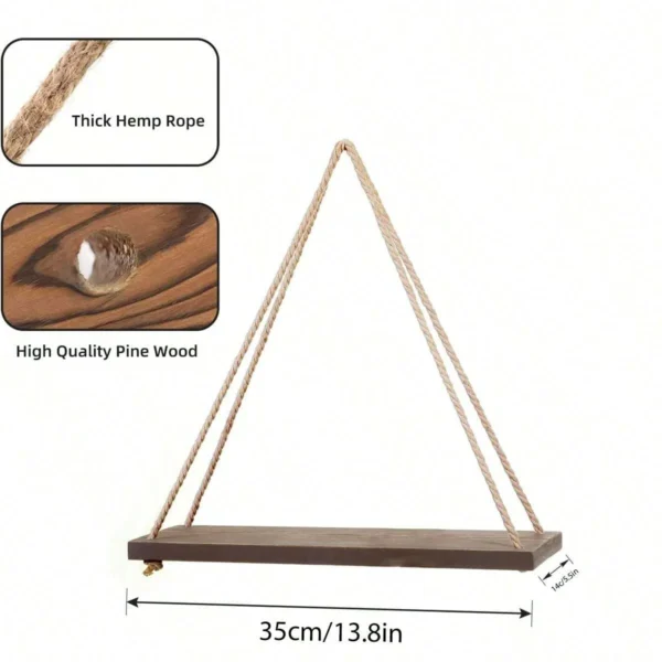 Hemp Rope Wall Shelf - Image 5